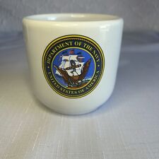 Seal Of The Department of the Navy Handleless Mess Deck Mug - Made In USA A92 picture
