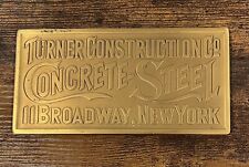 Tiffany & Co Bronze Paperweight Turner Construction Broadway New York 1902-2002 picture