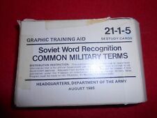 Graphic Training Aid 21-1-5,  Soviet Word Recognition common military terms picture