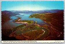 Aerial View Shadowy St Joe River Chatcolet Lake Ross Hall Idaho 6x4 Postcard picture
