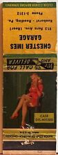Chester Imes Garage Reading PA Pennsylvania Girlie Pin-Up Matchbook Cover picture