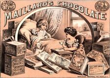 VTG Advertising Card Maillard's Chocolate Donaldson Five Points NY RARE A464 picture