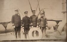 Antique WW I US Navy 1918 SS KAMESIT Captain Officers Original Photo Naval Ship picture