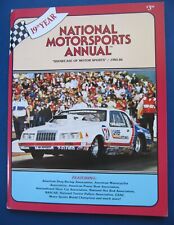 1985 NATIONAL MOTORSPORTS ANNUAL, 19th  Issue  w/ American Dream Girls CALENDAR picture