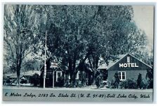 c1950's K Motor Lodge & Restaurant Cabins Roadside Salt Lake City Utah Postcard picture