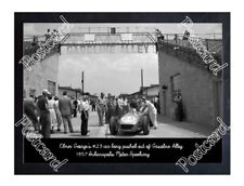 Historic Elmer George's #23 in Gasoline Alley. 1957 Indy Postcard picture
