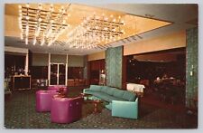 Lebanon Pennsylvania, Lebanon Treadway Inn Lobby, Vintage Postcard picture