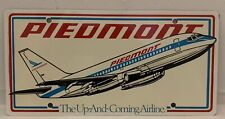 Vintage Piedmont Airlines License Plate. Rare and Hard to Find Heavy picture