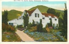 Hollywood California Hart Home movie Cowboy Postcard #811 Kashower 21-11213 picture
