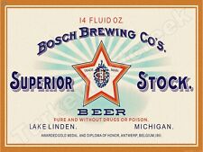 Bosch Brewing Superior Stock Beer Label 18