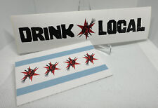 REVOLUTION BREWING DRINK LOCAL CHICAGO FLAG STICKER craft beer Illinois picture