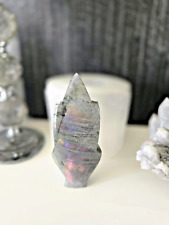 LABRADORITE FLAME CRYSTAL D Weight 165grms H10cm W 4.5cm D2cm picture