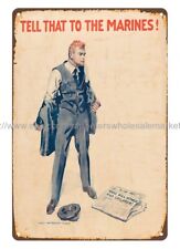 WWI TELL THAT TO  war poster metal tin sign bedroom wall accessories picture