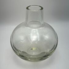 Vintage MCM Vase Decanter Hand Crafted Clear Kitchen Decor Mid Century Modern picture