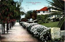 A California Residence Street Advertising Postcard picture