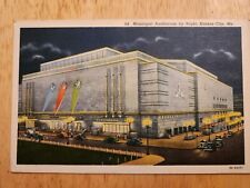 Vintage Postcard,Kansas City,Missouri,Municipal Auditorium,linen Card. picture