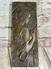 Fine French Bas Reli Bronze Sculpture Handmade Figure Wall Mount Decor Sale Deal picture