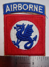 US Army Authentic Korean War/1950's 508th Airborne Infantry Patch W/Attached Tab picture