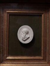 19th C Religious Plaster Bust Shadow Box picture