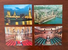 Four Vintage 1970's 4x6 postcards & Guide Booklet Houses of Parliament, London picture