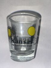 Kansas The Sunflower State W/Jayhawk Shot Glass picture