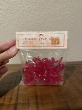 Vintage Christmas Plastic Teardrop Ornaments 1960’s Hong Kong *New Old Stock* picture