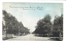 Postcard WY Laramie Wyoming University Ave Looking East c.1905 G1 picture