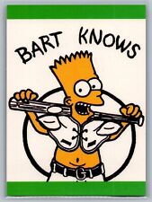 Bart Knows Promo (Bo Jackson Pose) - NM-MT *TEXCARDS* picture