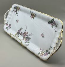 Elegant L. Bernardaud & Co Limoges Porcelain Sandwich Platter - Floral Motif picture