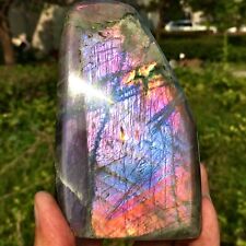 1.11LB Natural Purple Flash Labradorite Crystal Rough Healing Specimen picture
