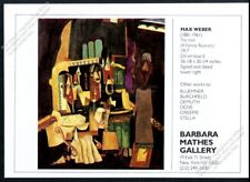 1979 Max Weber The Visit Family Reunion 1917 art NYC gallery vintage print ad picture