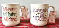 Peppermint & Pine Merry Keeping It Cozy Christmas Coffee Mugs picture