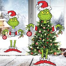 Grinch Christmas Decorations,Large Grinch Tree Topper, Funny Grinch Decor for Ch picture
