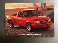 1993 Ford Ranger Splash Pickup Postcard Post Card RARE Awesome L@@K picture
