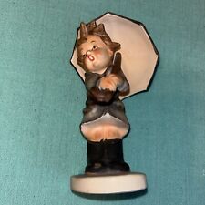 Vintage Wales Sherry Ceramic Little Girl With Umbrella Figurine picture