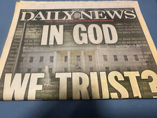 DONALD TRUMP WINS PRESIDENCY NY DAILY NEWS 11/9, 2016 IN GOD WE TRUST? picture