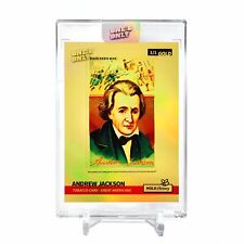 ANDREW JACKSON Art Card 2023 GleeBeeCo Holo History #ADTB **RARE** *GOLD* 1/1 picture