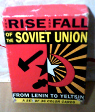 1992 The Rise and Fall of the Soviet Union Trading 36 color card set in box picture