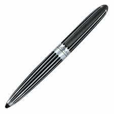 Diplomat Aero Black & Chrome Stripes Rollerball Pen, New in Box picture