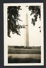 Washington Monument Framed by Tree Branches DC Vintage Photo 1930s Abstract picture