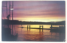 Vancouver British Columbia Alberni Canal Sunset 1971 Vintage Postcard picture