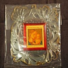1991 USPS Silver plated Stamp Ornament Madonna & Child #8952 (Traditional) picture