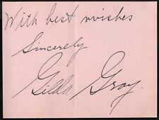 Gilda Gray d1959 signed autograph auto 3x4 Cut Polish Actress Shimmy Dancer picture
