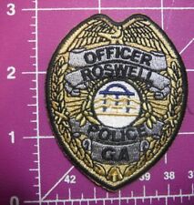 Roswell Georgia Police patch picture
