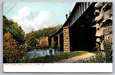 York PA Pennsylvania Postcard Black Ridge Bridge Pennsylvania Railroad Men picture