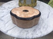 Vtg Large Maitland Smith Tessellated Marble Stone  Box picture