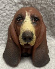 Vintage Basset Blood Hound Dog 1968 Chalkware Congleton England Rare Near Mint picture