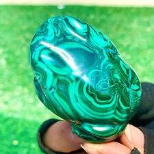 168G Natural glossy Malachite  Crystal  Handcarved frog mineral sample picture