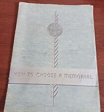1933 Rock Of Ages Barre Vermont Allen Monument Company Mt. Morris NY Sales Book picture