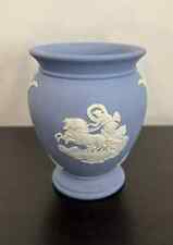 Vintage Wedgewood Jasperware Porcelin Small Vase Chariot picture